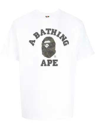 Bathing ape white t shirt Clearance