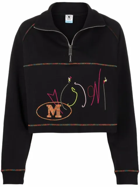 Missoni sudadera con cuello alzado