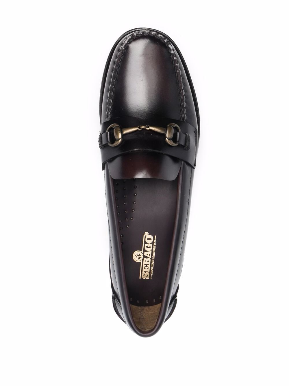 Shop Sebago Horsebit-detail Leather Loafers In Rot