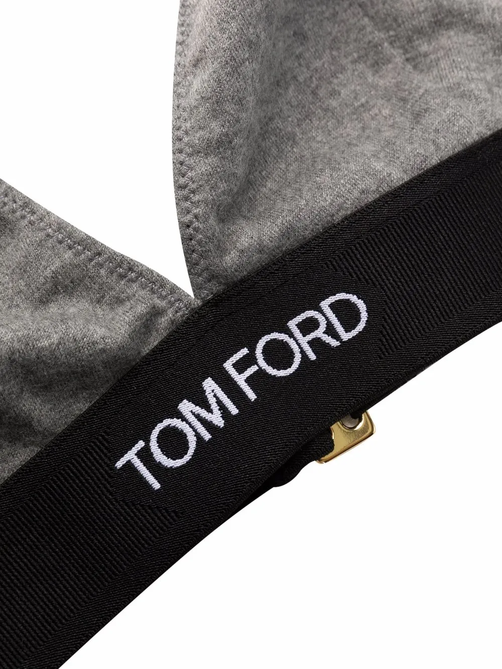 TOM FORD Kasjmier triangel bh met logoband Grijs