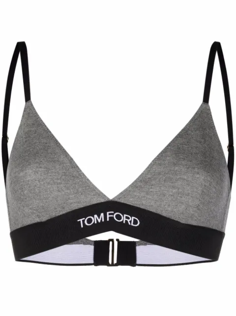 TOM FORD brasier estilo triángulo de cachemira con banda del logo