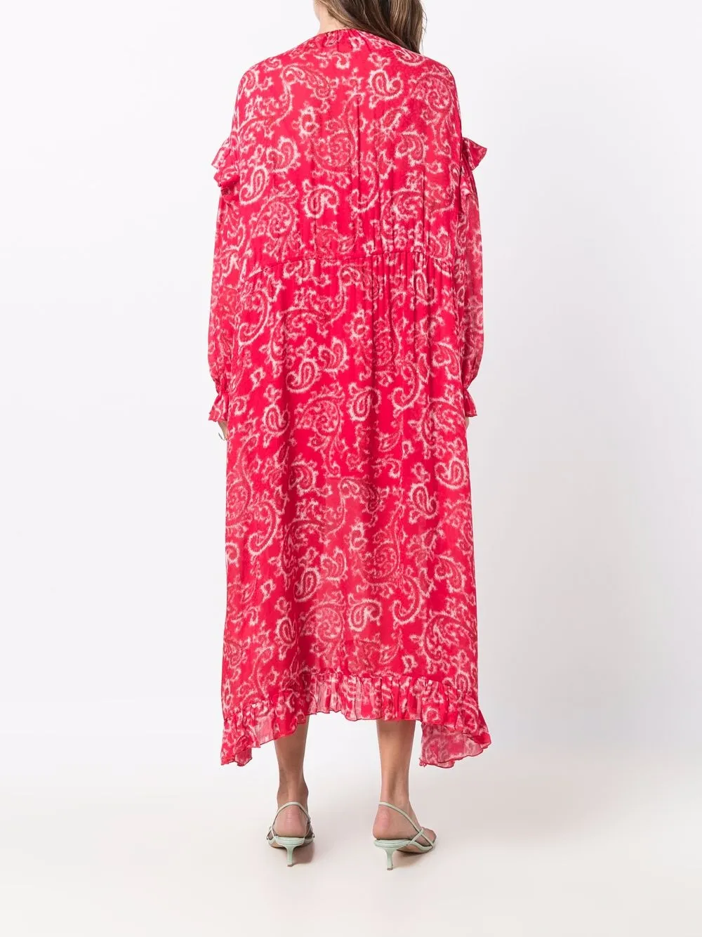 фото Msgm платье макси с геометричным узором