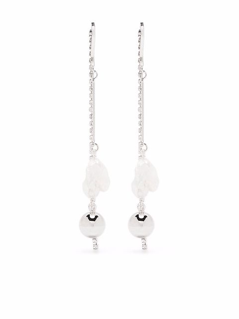 Mounser White Cap earrings