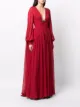 Elie Saab silk long cape dress