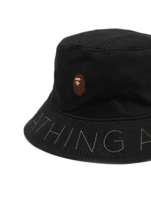 bape family bag apehead hat black