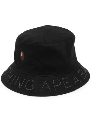 bape family bag apehead hat black