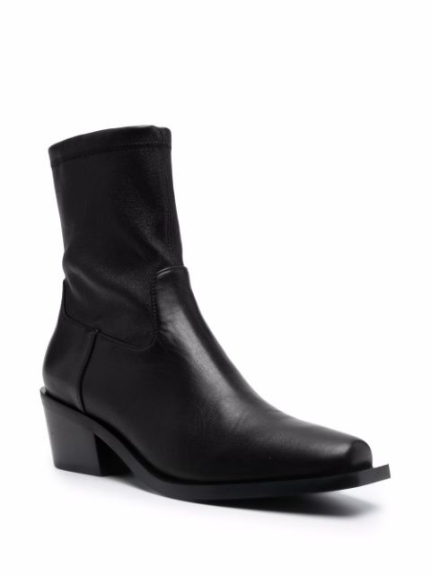 stuart weitzman square toe boots