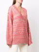 Missoni V-neck striped chunky jumper