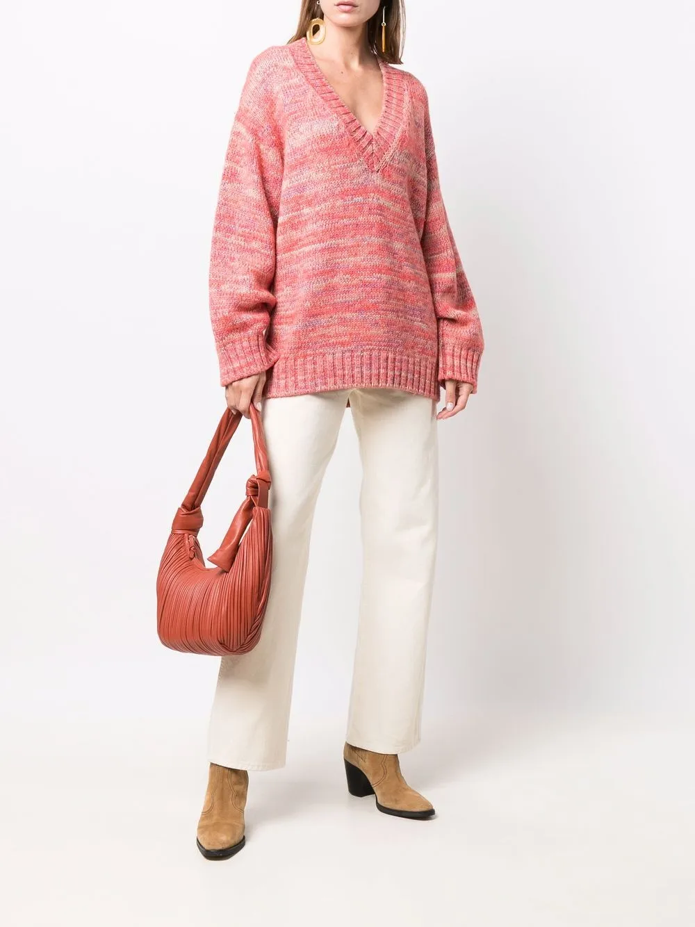 Image 2 of Missoni V-neck striped chunky jumper