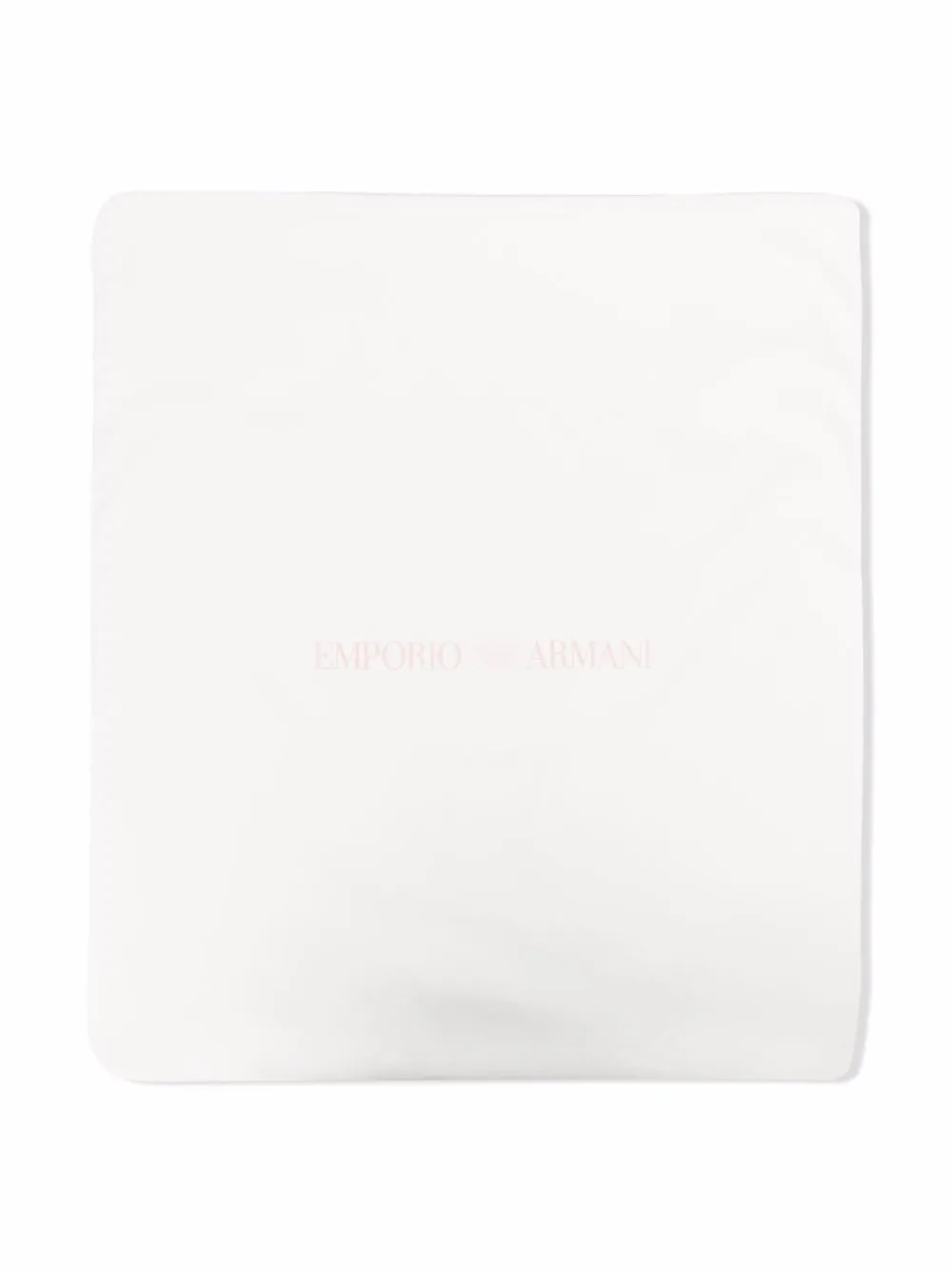 

Emporio Armani Kids logo-print cotton blanket - White