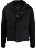 Moorer padded contrast jacket - Black