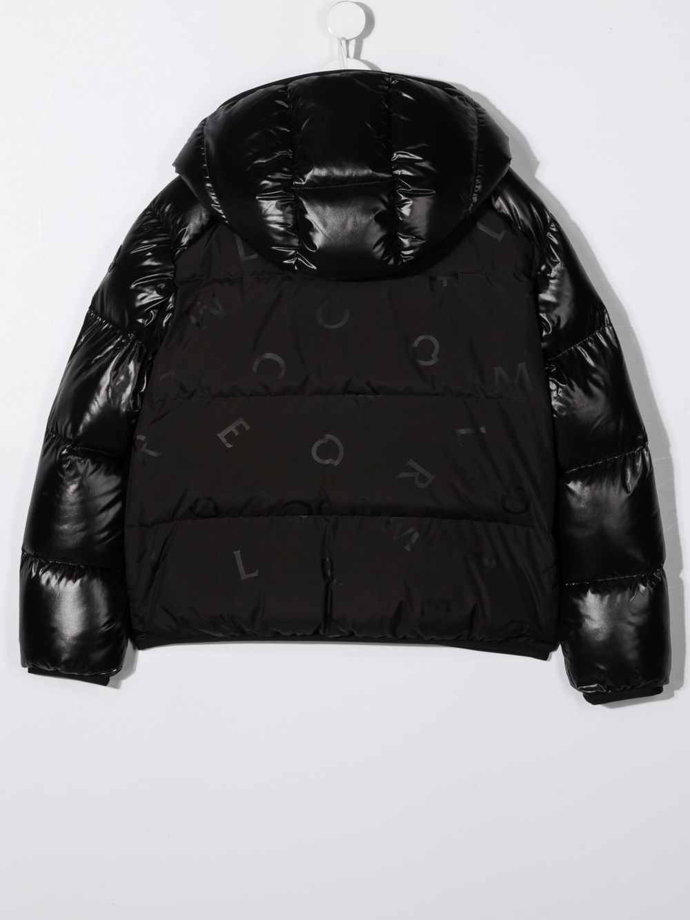 фото Moncler enfant пуховик с логотипом