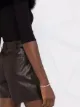 Blanca Vita faux-leather shorts