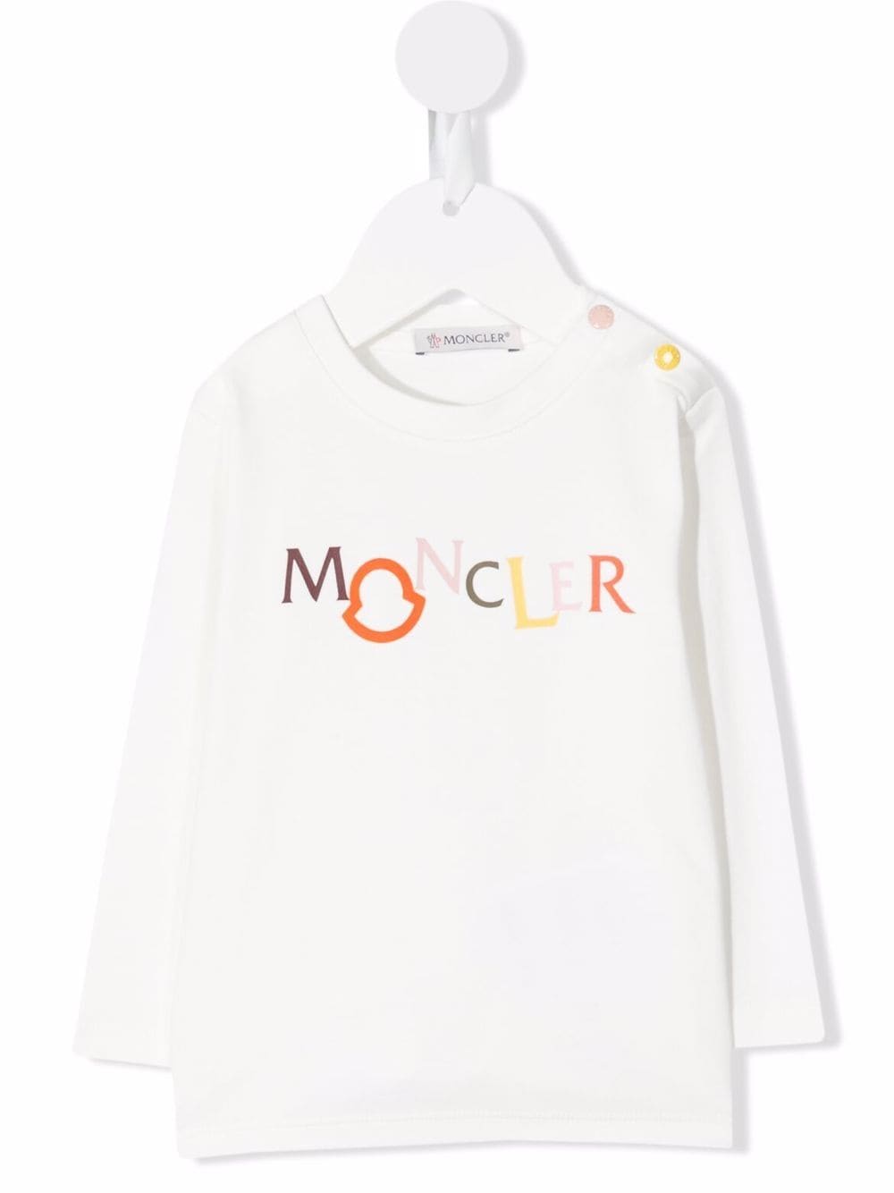 

Moncler Enfant playera con logo estampado - Blanco