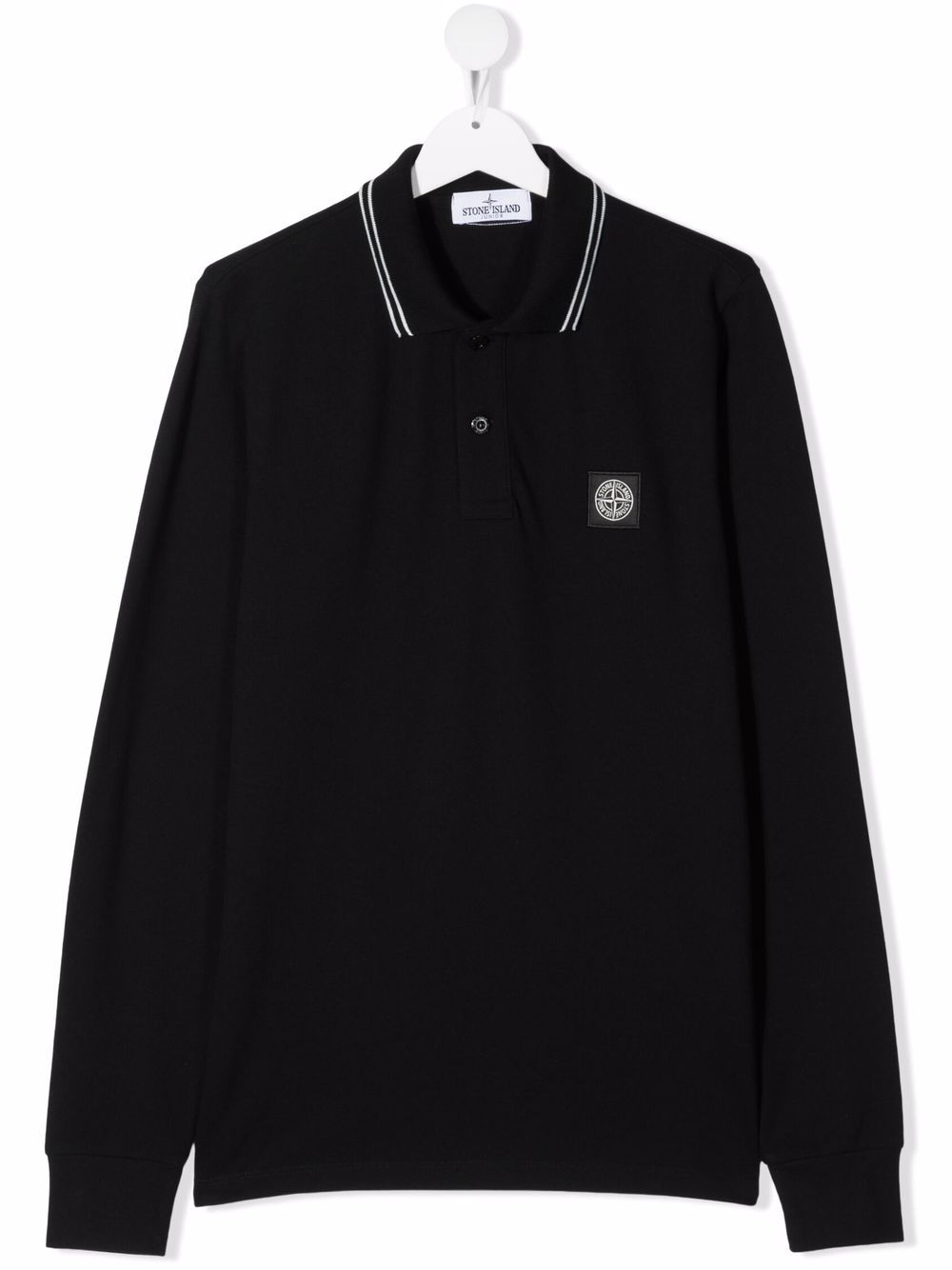 фото Stone island junior рубашка поло с нашивкой-логотипом