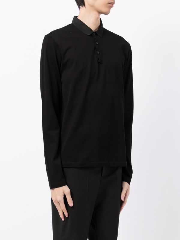 lanvin long sleeve polo