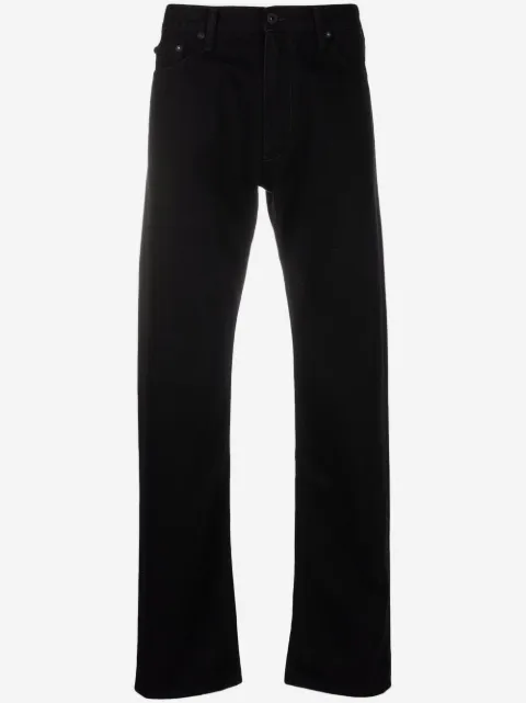 Off-White jeans rectos con motivo de rayas diagonales