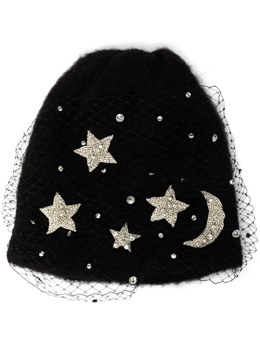 

Jennifer Behr gorro Ahra Voilette con aplique de estrella - Negro