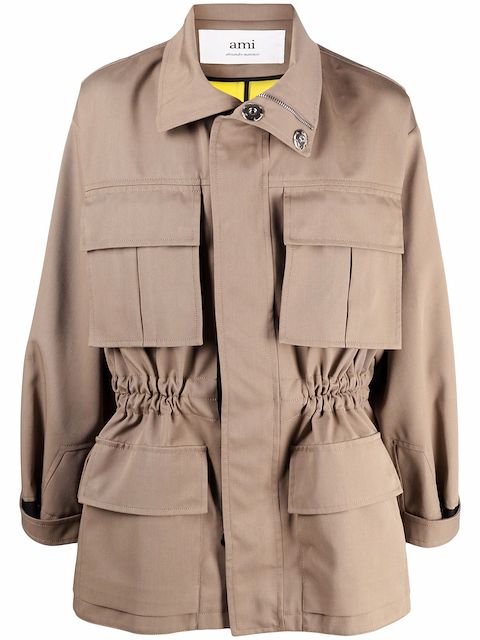 AMI Paris Parka mit mehreren Taschen