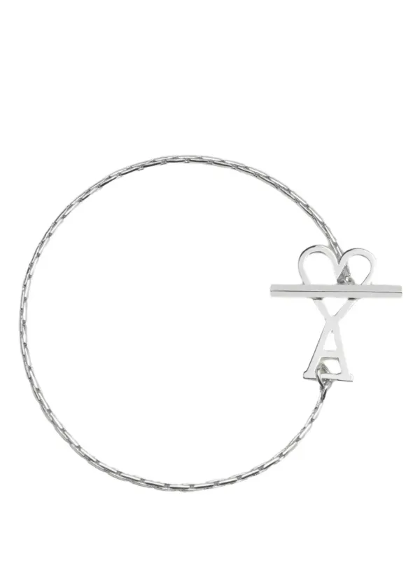 ami ハートモチーフ シルバーブレスレット AMI Paris AMI DE COEUR チェーンブレスレット | シルバートーン