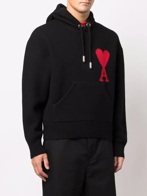 AMI Paris Oversize Ami De Coeur Hoodie - Farfetch