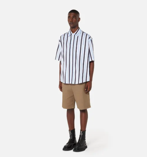 Striped Short-Sleeved Shirt - AMI Paris 