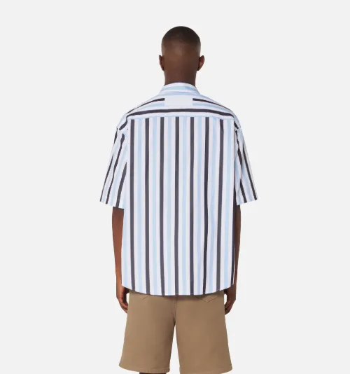 Striped Short-Sleeved Shirt - AMI Paris 