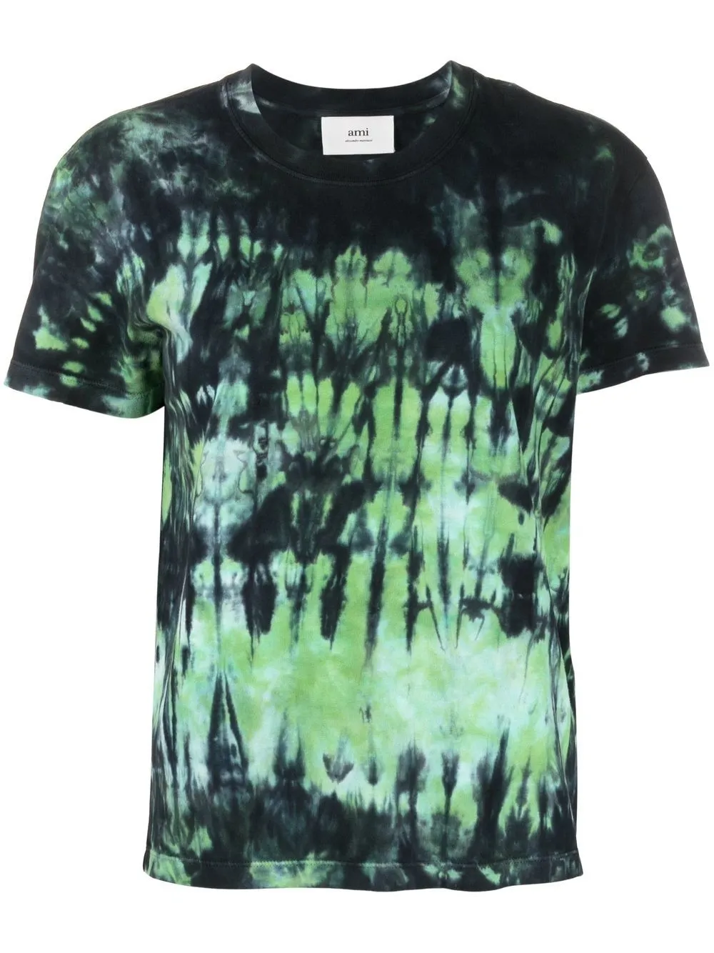 

AMI Paris playera con estampado tie-dye - Verde