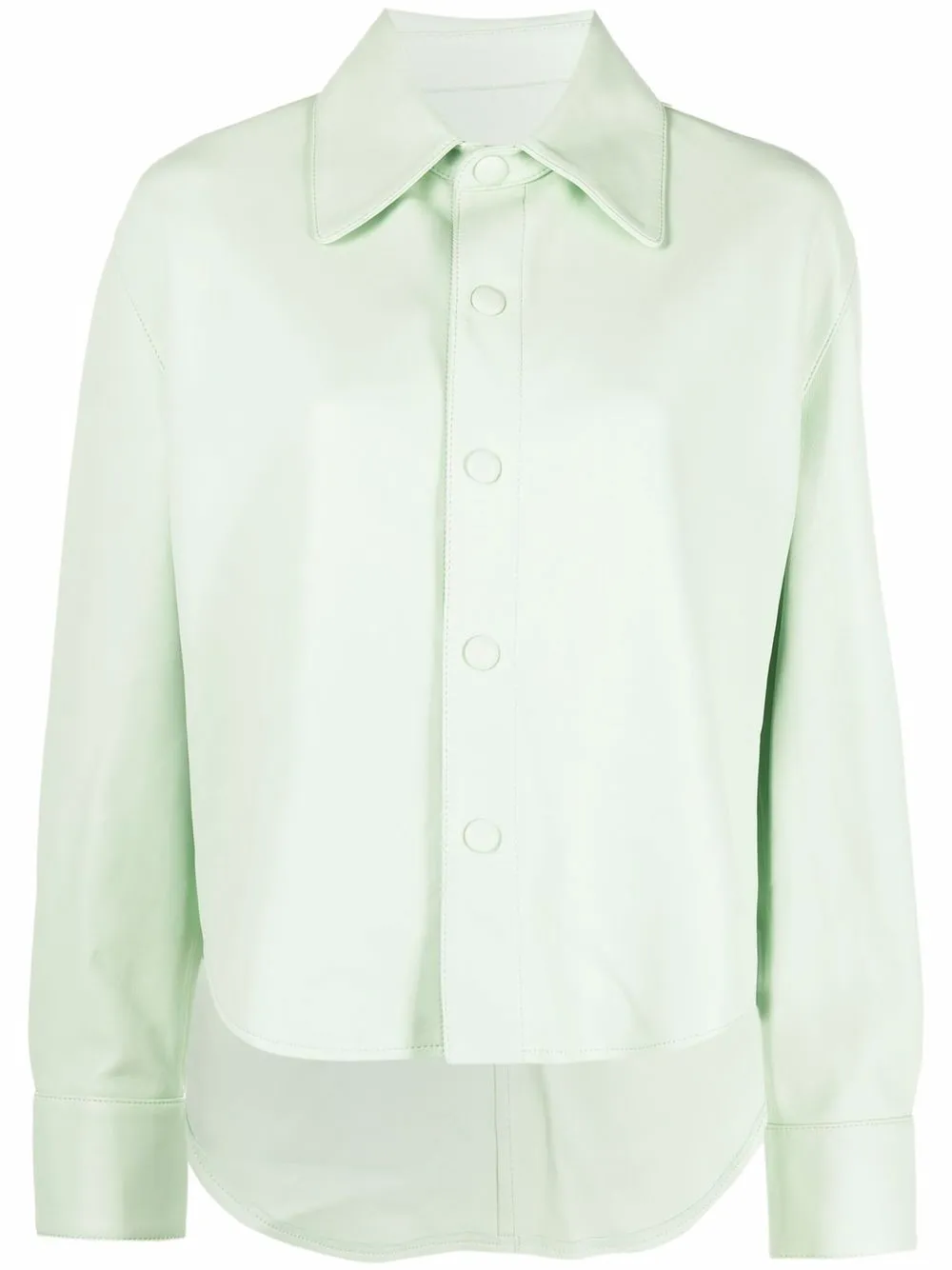 

AMI Paris sobrecamisa con botones de presión - Verde