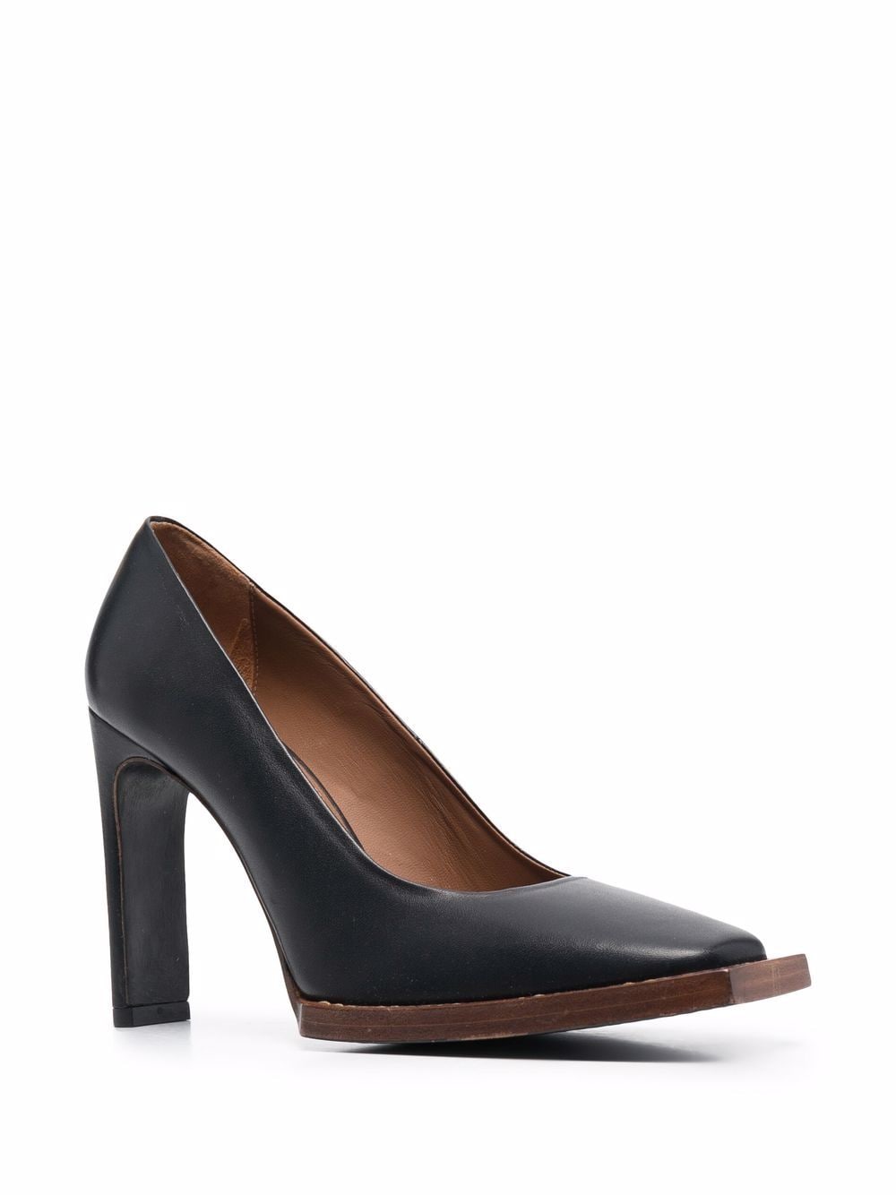 AMI Paris Pumps met vierkante neus - Zwart