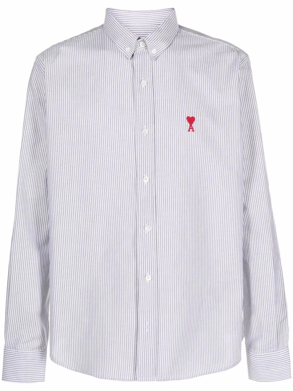 AMI Paris Striped button-down Ami De Coeur Shirt - Farfetch