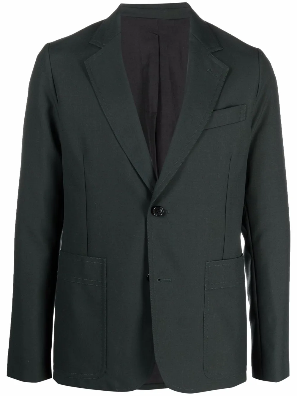 

AMI Paris single-breasted virgin wool blazer - Green