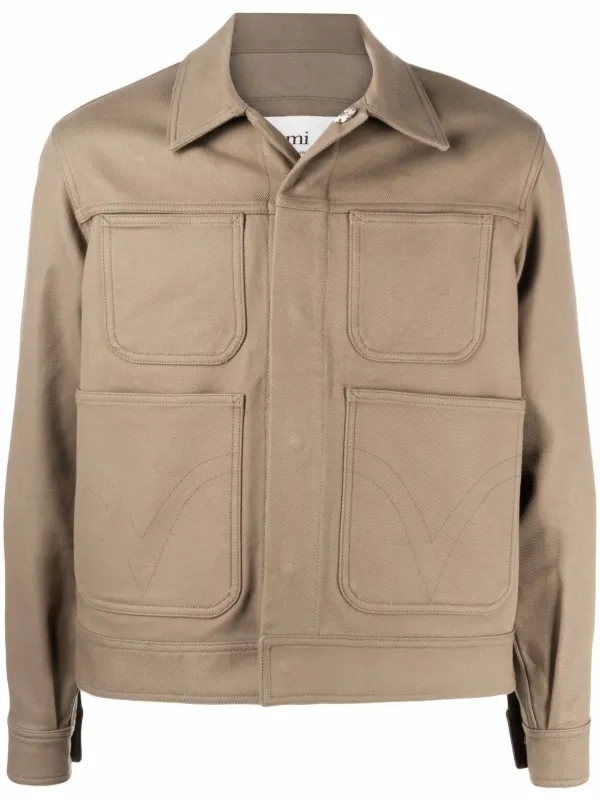 AMI Paris Patch Pocket Denim Jacket 