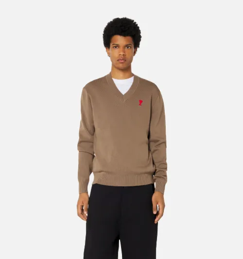 Ami De Cœur V Neck Sweater - AMI PARIS 