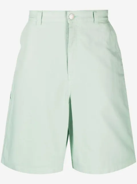 AMI Paris wide-leg loop-strap Bermuda shorts