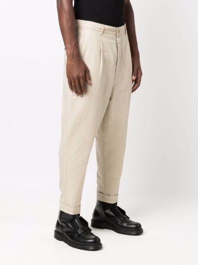 AMI Alexandre Mattiussi Tan Oversized Carrot Fit Trousers  SSENSE Canada