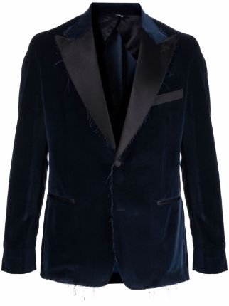 Shop Reveres 1949 velvet tuxedo blazer with Express Delivery - FARFETCH