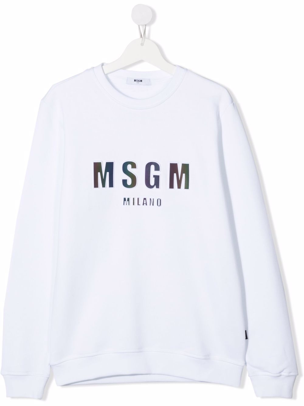 фото Msgm kids толстовка с нашивкой-логотипом