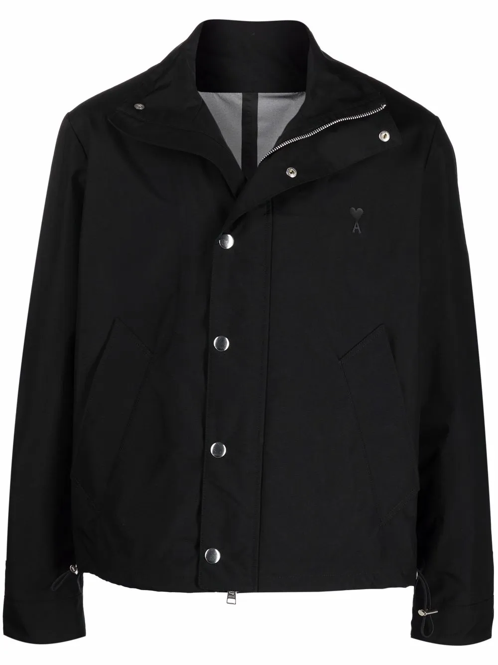 

AMI Paris impermeable corto - Negro