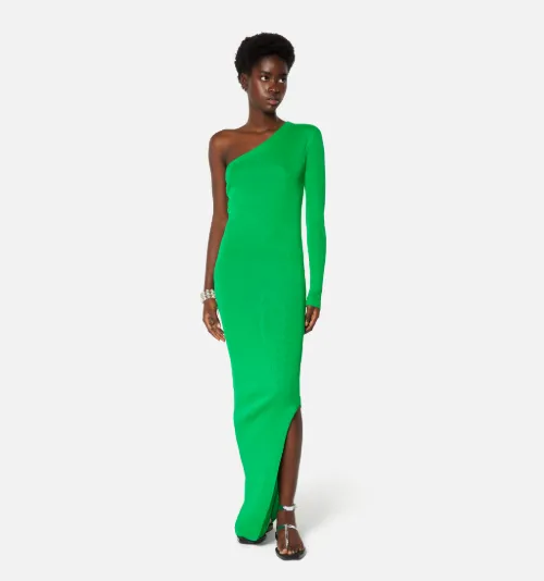 Long Dress In Crepe Jersey - AMI PARIS 