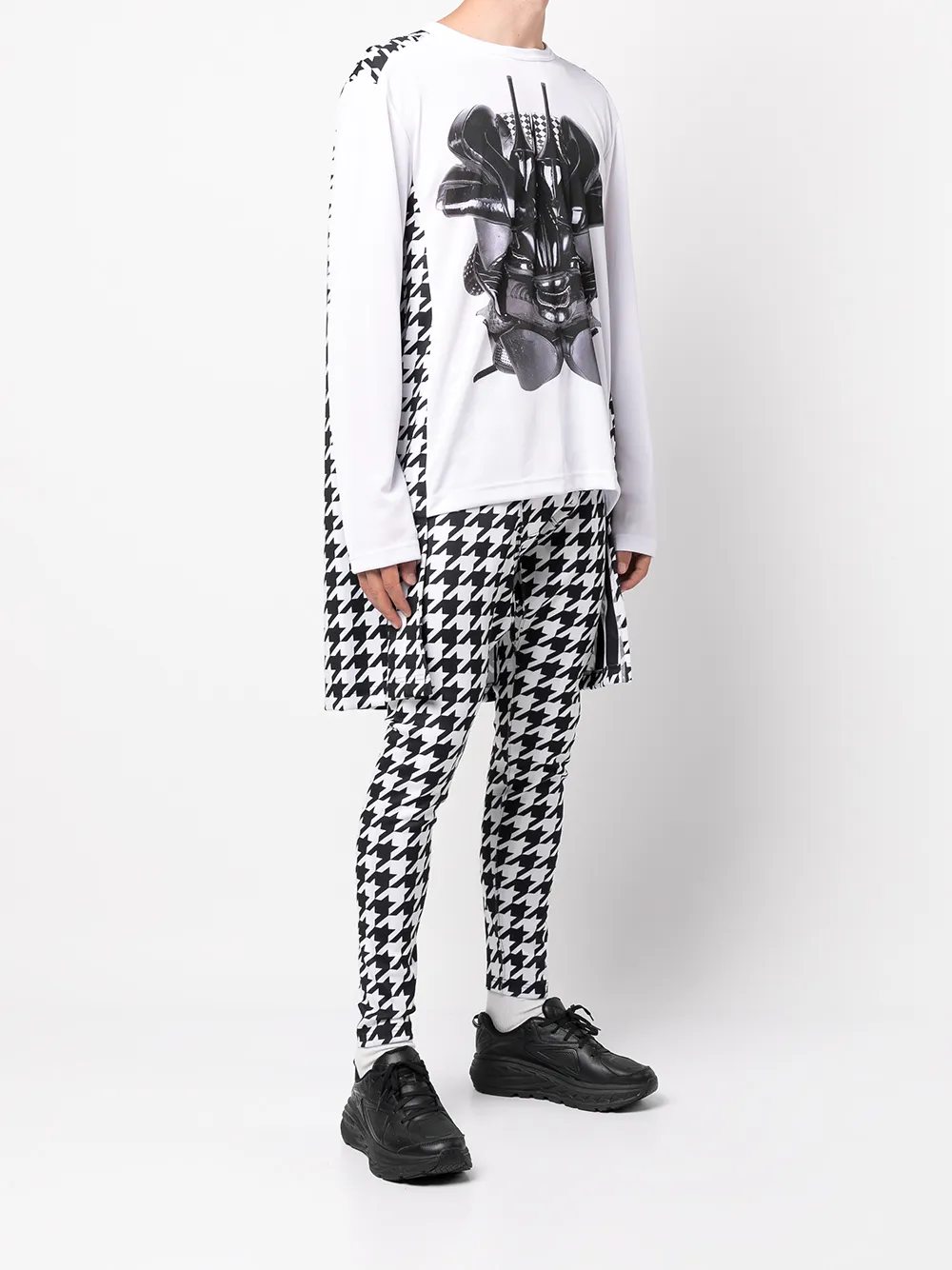 фото Comme des garçons homme plus футболка асимметричного кроя с принтом