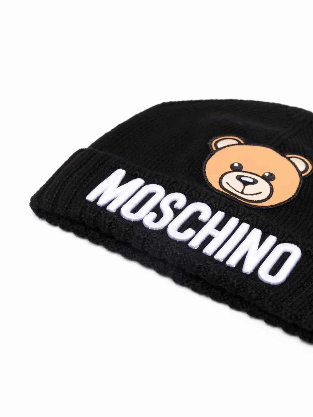 фото Moschino kids шапка с логотипом teddy bear