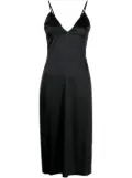 Fleur Du Mal Luxe lace-back slip dress - Black