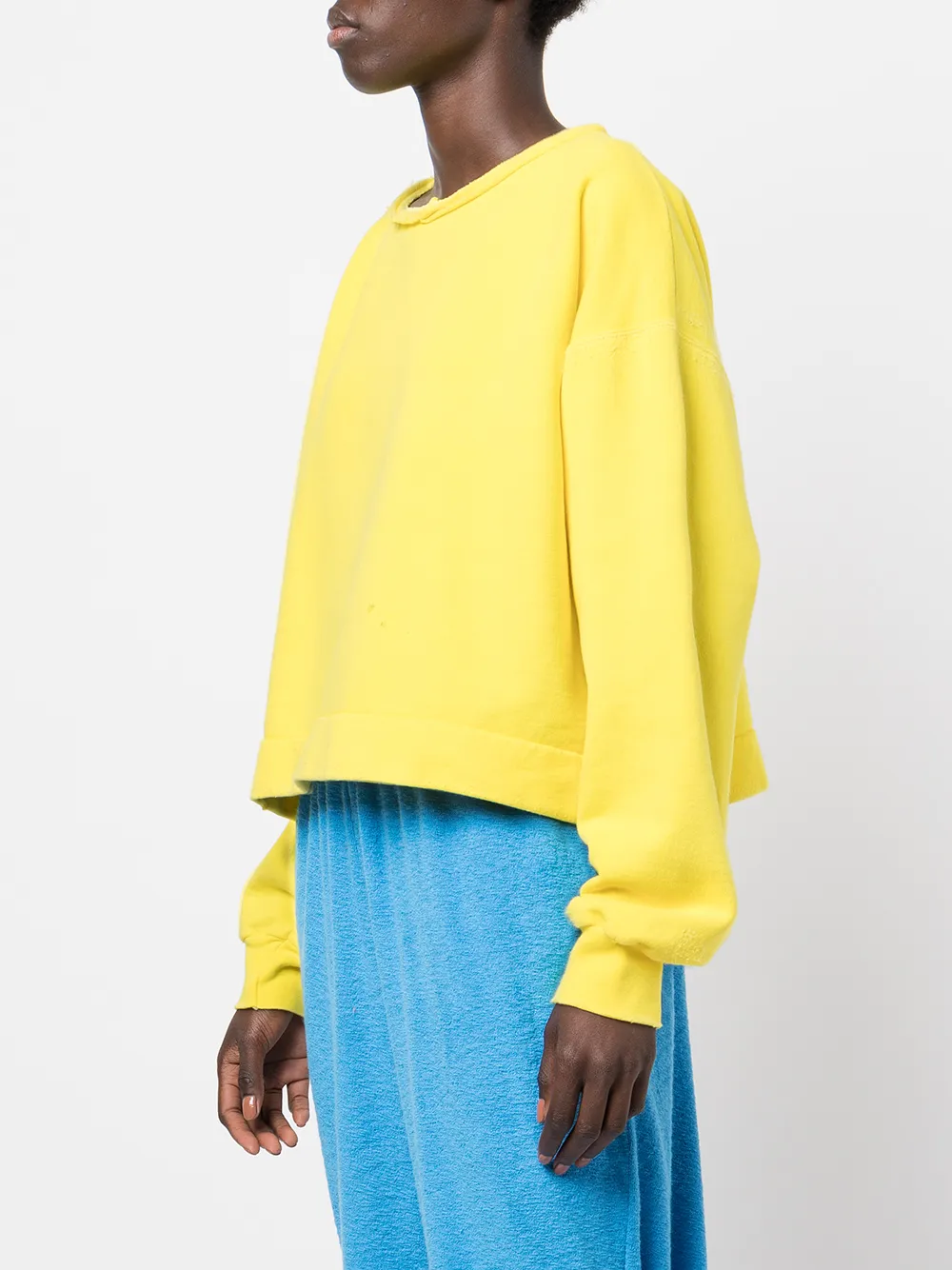 Rachel Comey Mingle raw cut Hem Sweatshirt Farfetch
