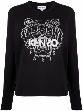 Kenzo tiger embroidered sweatshirt clearance
