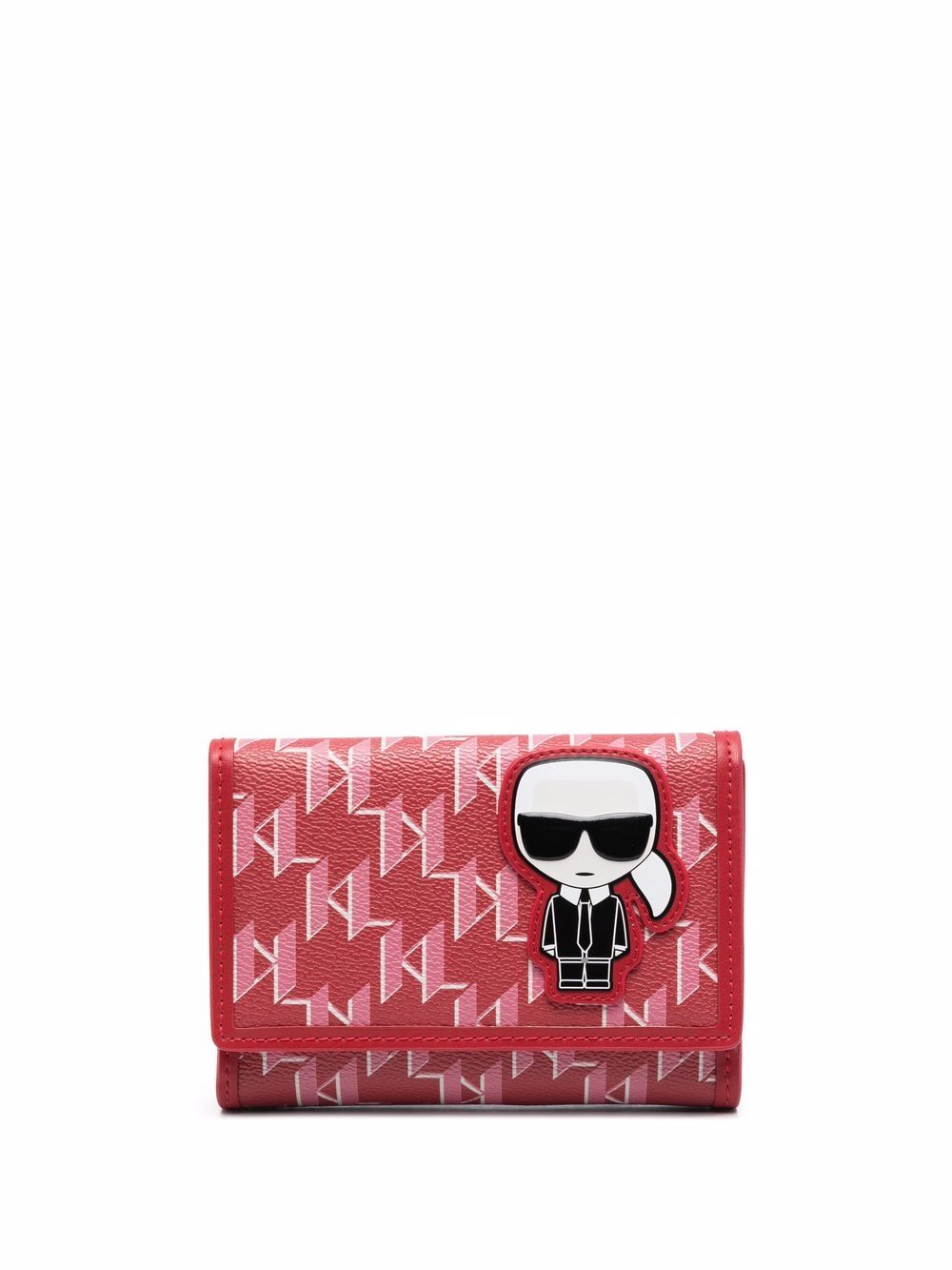 

Karl Lagerfeld cartera Ikonik Monogram - Rojo