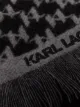 Karl Lagerfeld monogram woven scarf