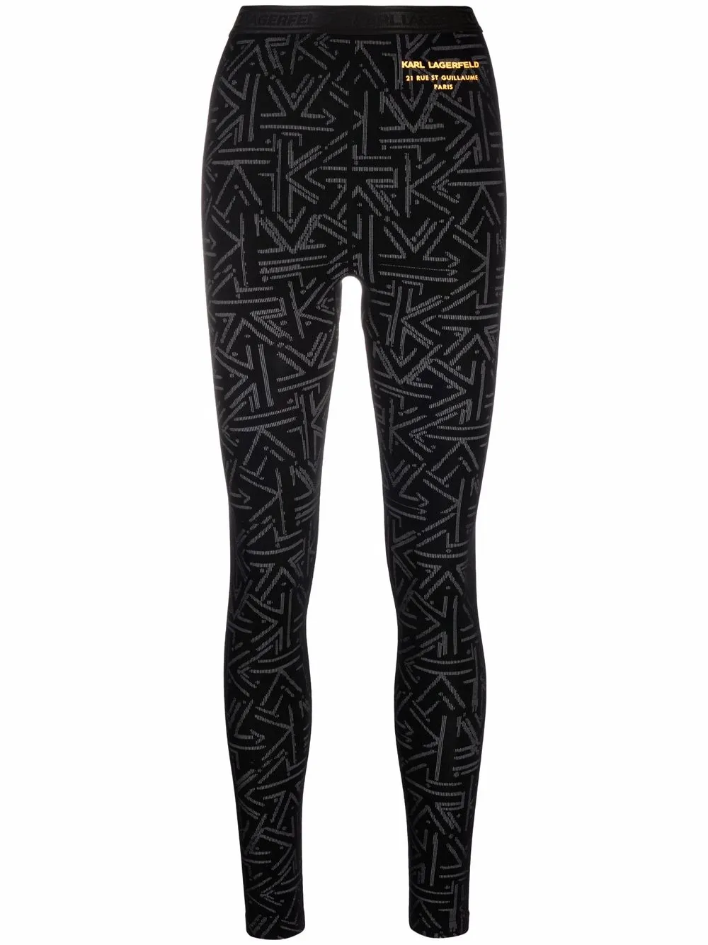 

Karl Lagerfeld technical athleisure leggings - Black