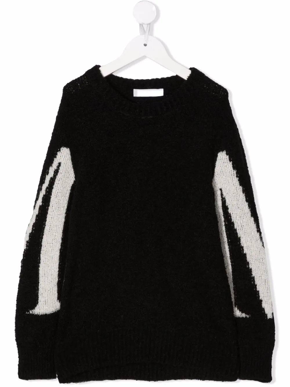 

MSGM Kids suéter con logo estampado - Negro