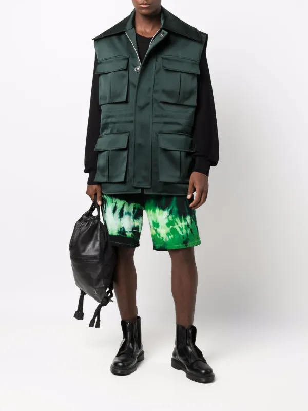 AMI Paris Alex タイダイ ショートパンツ | グリーン | FARFETCH JP